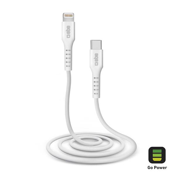 SBS KABEL LIGHTNING TO TYPE-C 1M WHITE