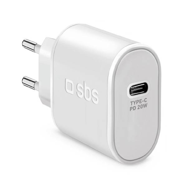 SBS ADAPTER ULTRA FAST USB-C 20W WHITE