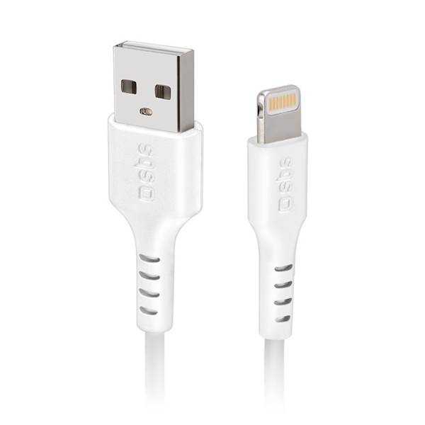 SBS KABEL LIGHTNING USB 2.0 1m WHITE