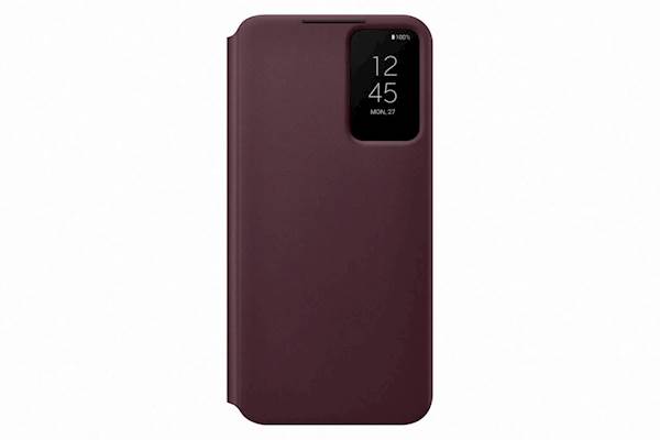 SAMSUNG GALAXY S22 CLEAR VIEW COVER BURGANDY