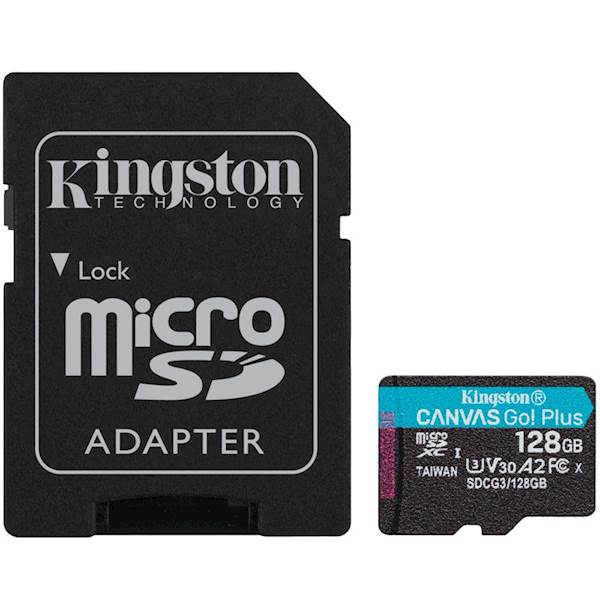 SPOMINSKA KARTICA KINGSTON 128GB CANVAS GO PLUS