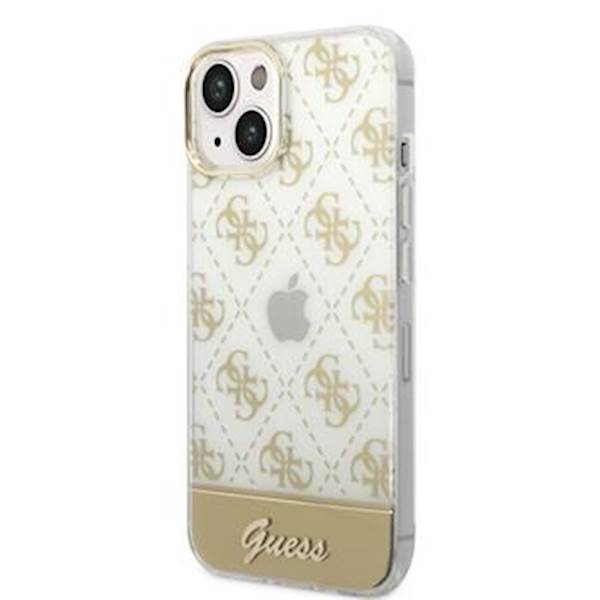 GUESS OVITEK GLITTER LOGO IPHONE 14 GOLD