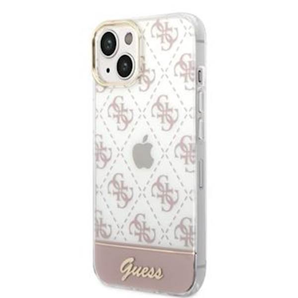 GUESS OVITEK GLITTER LOGO IPHONE 14 PINK