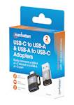 MANHATTAN APAPTER SET USB A/C, C/A