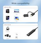 MANHATTAN ADAPTER 2/1 USB-3.5MM